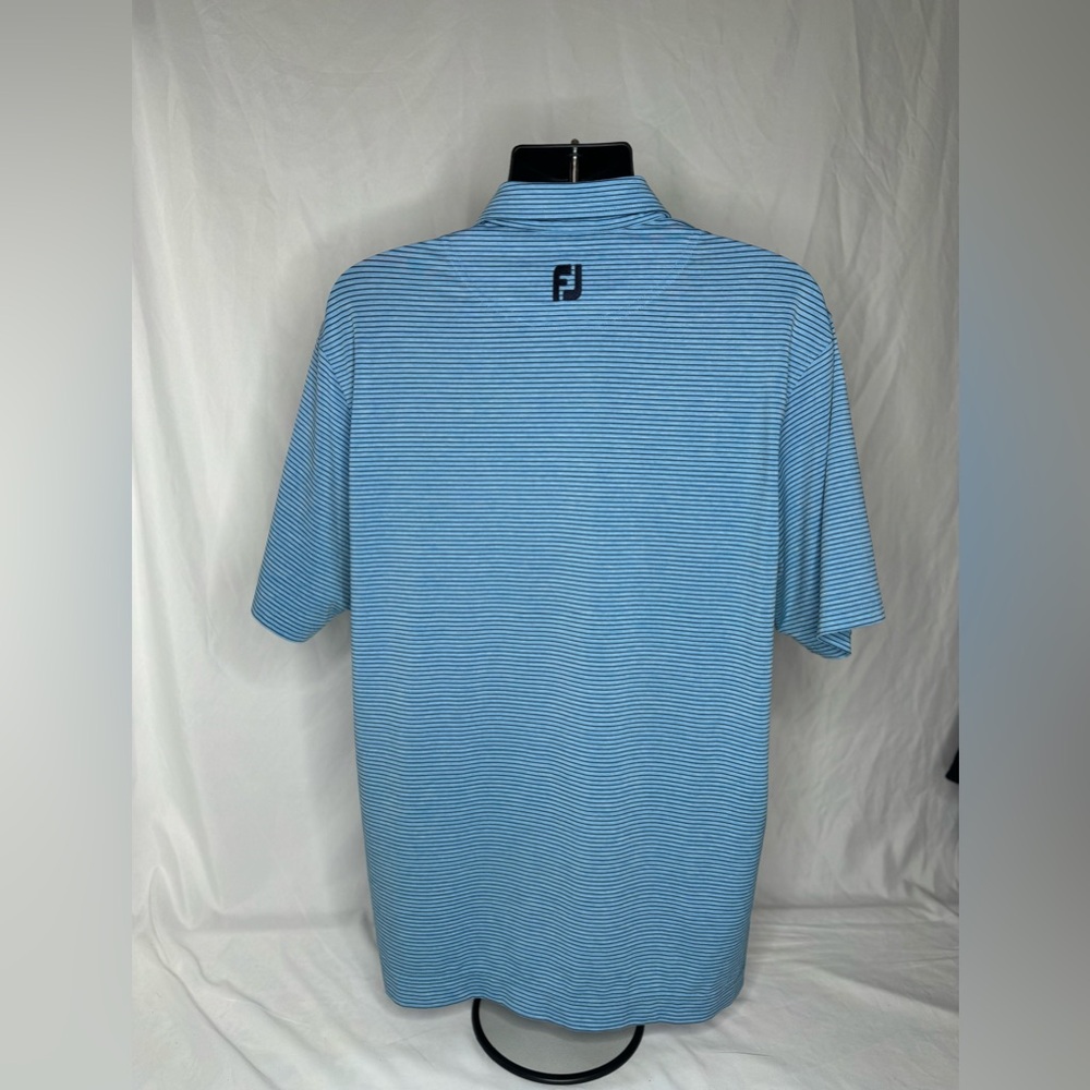 FootJoy Men's Blue Striped Shirt golf size Lg
